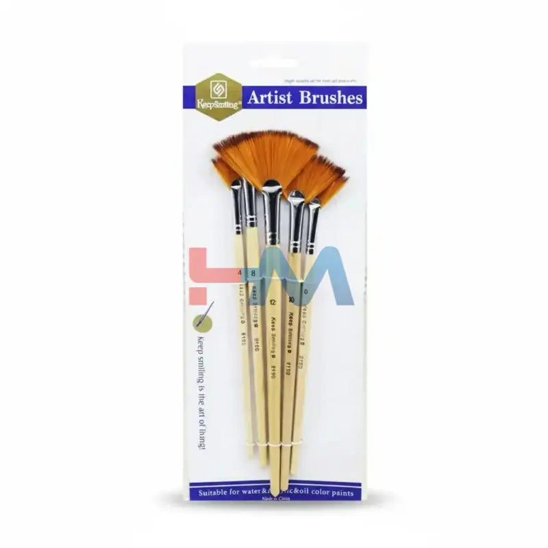Keep Smiling Artist Brushes Set -5Pc