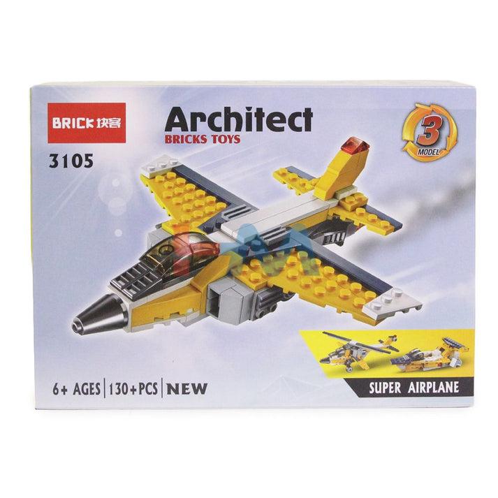 Architect AirPlane Bricks Building Blocks  3105 Set 130+PCS