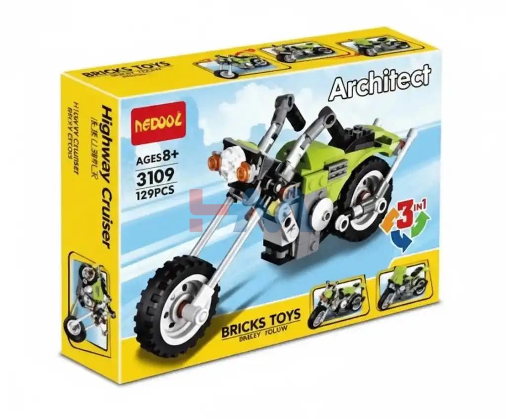 Architect Bike Bricks Toys Building Blocks 3109 Set  129+PCS