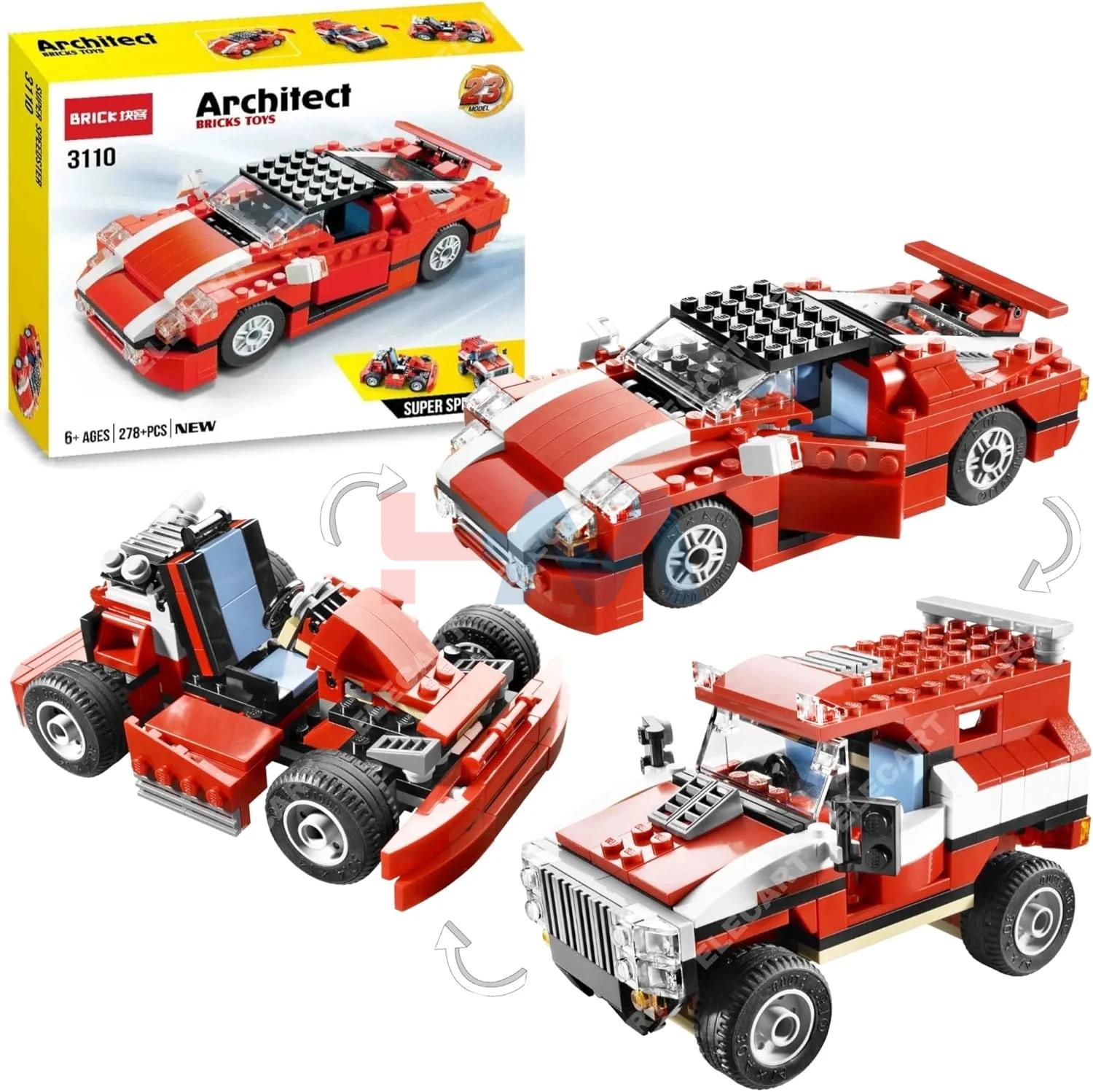Architect Bricks Toys Building Blocks 3110 Set 278+PCS
