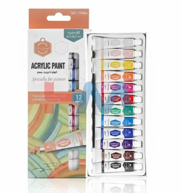 Acrylic Color 12 Color 6 ml