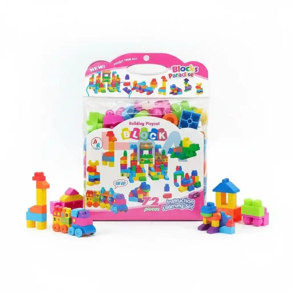 MindGrow 72Pc Building Blocks Educational Set