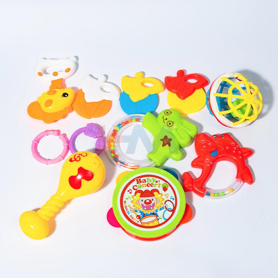12 pc Baby Concert Rattle Set
