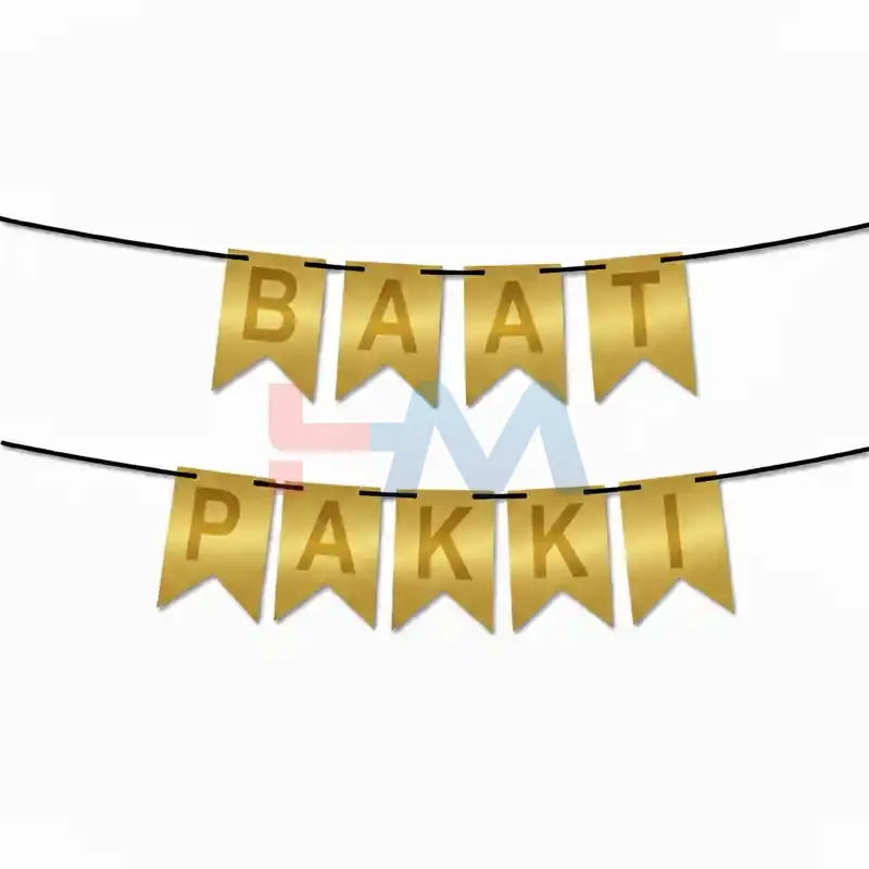 Baat Pakki Card Bunting Banner