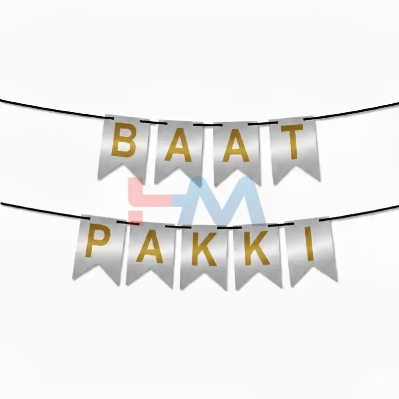 Baat Pakki Card Bunting Banner