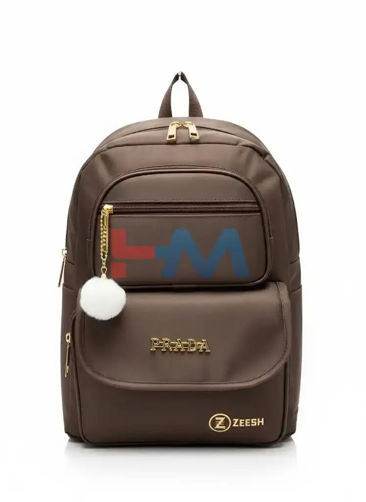 Brown Parada Fancy BackPack (16 Inch)