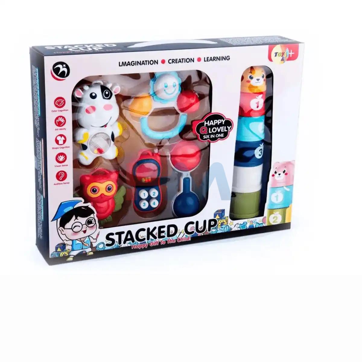 Baby Stack Rattle Cup Set