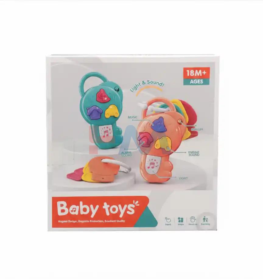 Baby Toy Key 6-12 Months Light Musical Keychain Toy