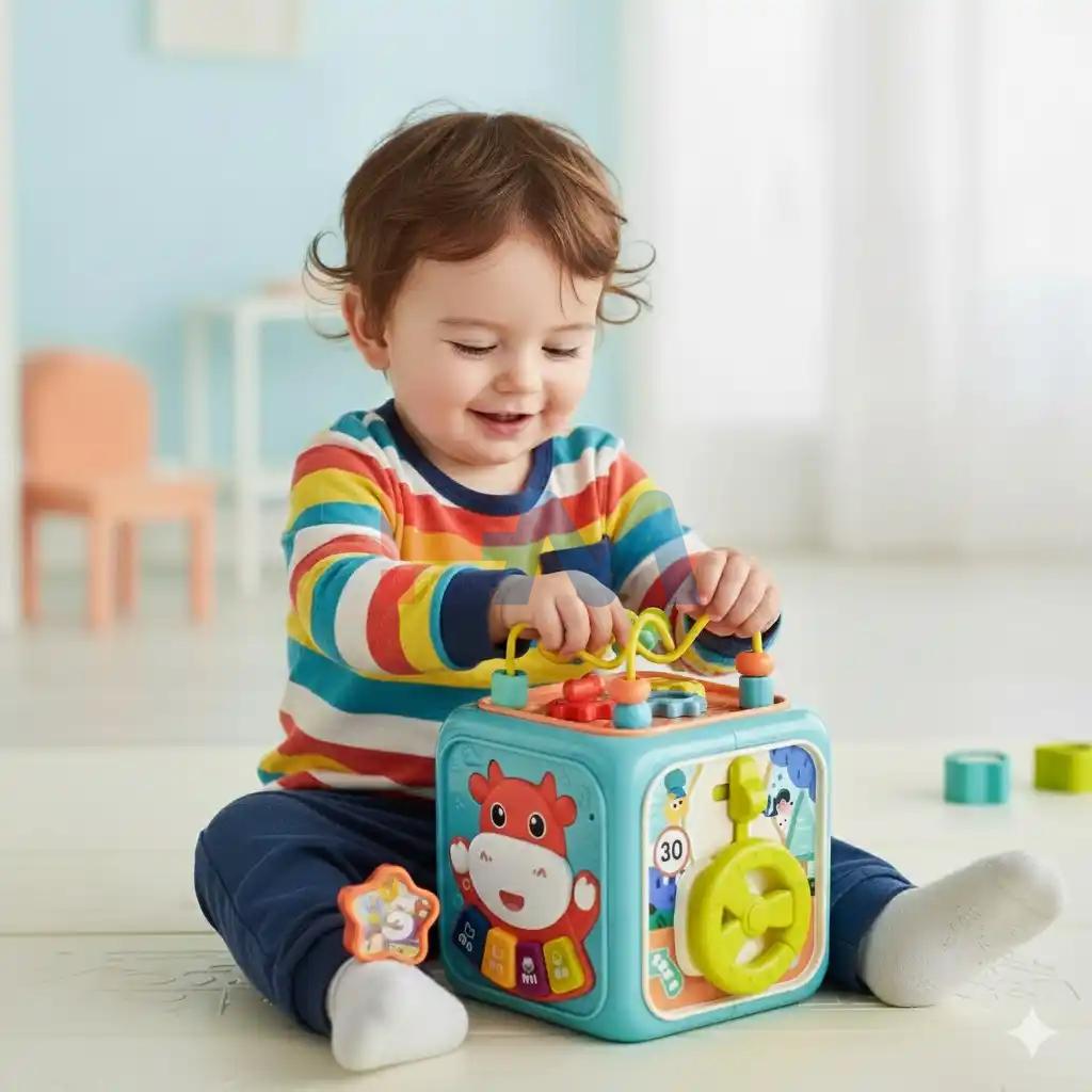 Activity Cube Box 6 in 1 For Toddlers