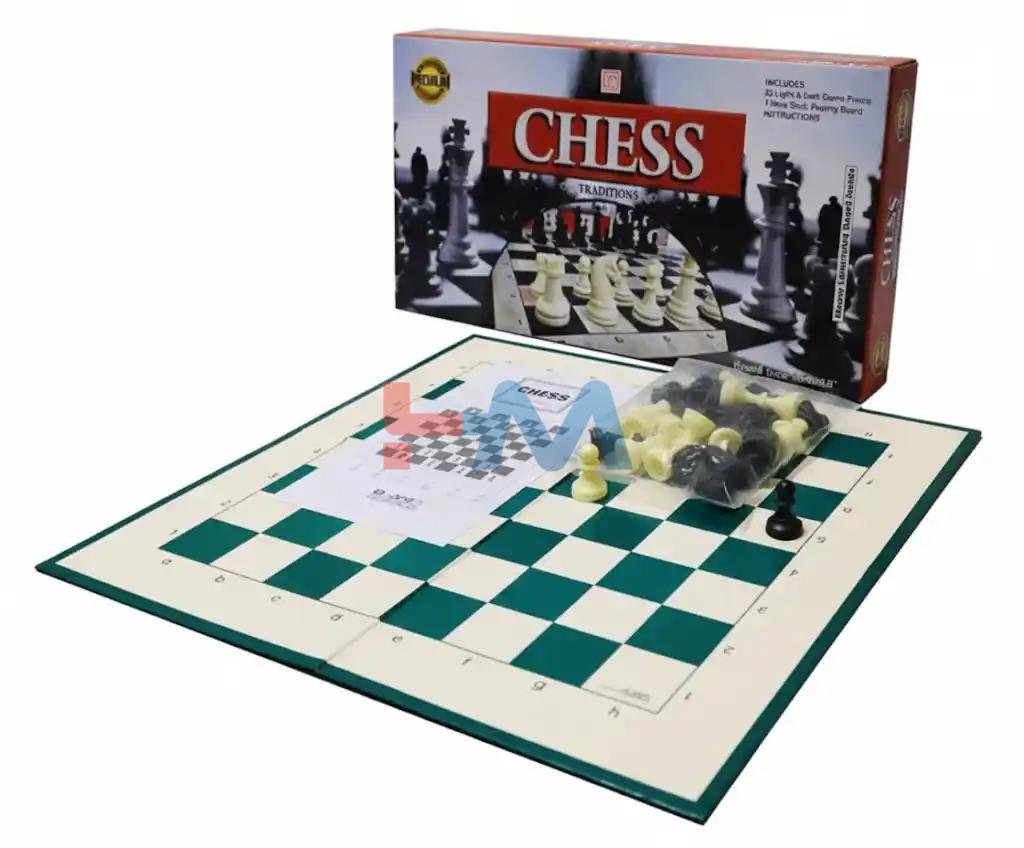 2in1 Chess & Checkers Board Game