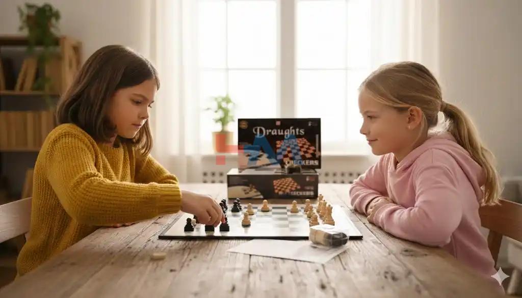 2in1 Chess & Checkers Board Game