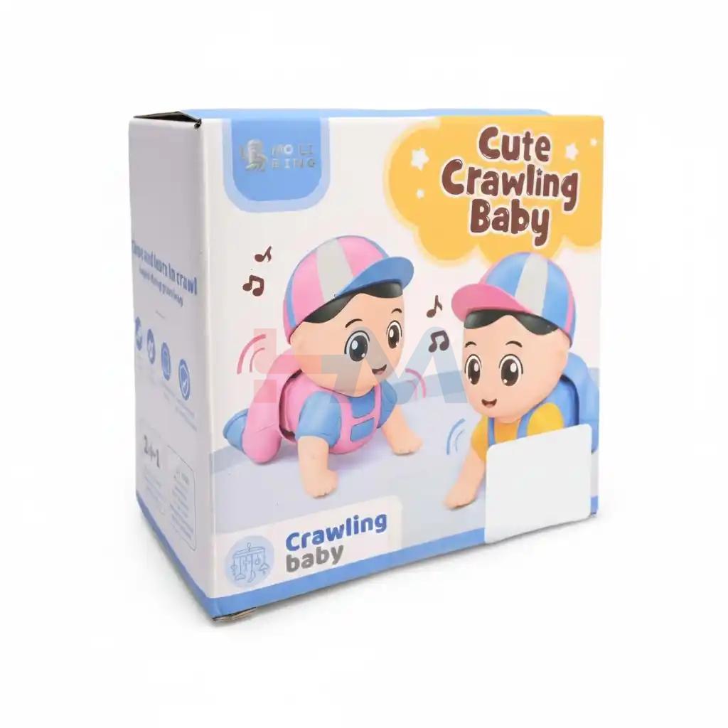 Interactive Crawling Baby Toy with Music, Sound Effects, and LED Lights