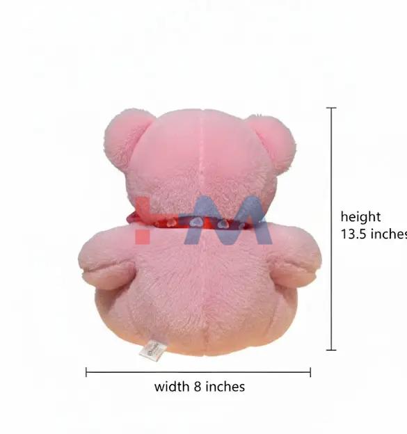 Cute Pink Stuffed Teddy Bear Toy