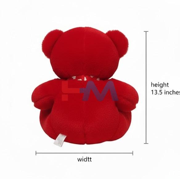 Cute Red Stuffed Teddy Bear Toy