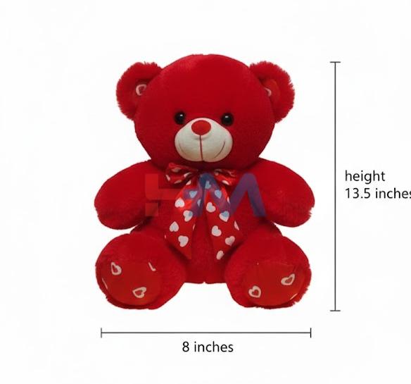Cute Red Stuffed Teddy Bear Toy