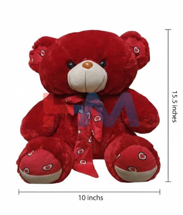 Cute Red Stuffed Teddy Bear Toy