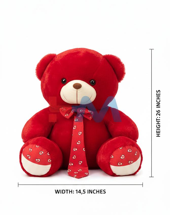 Cute Red Stuffed Teddy Bear Toy