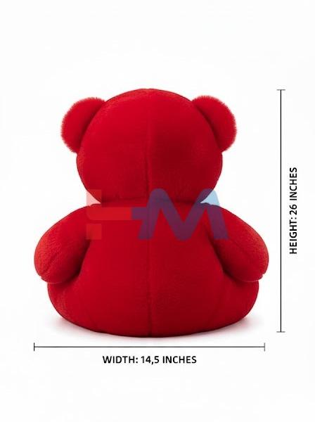 Cute Red Stuffed Teddy Bear Toy