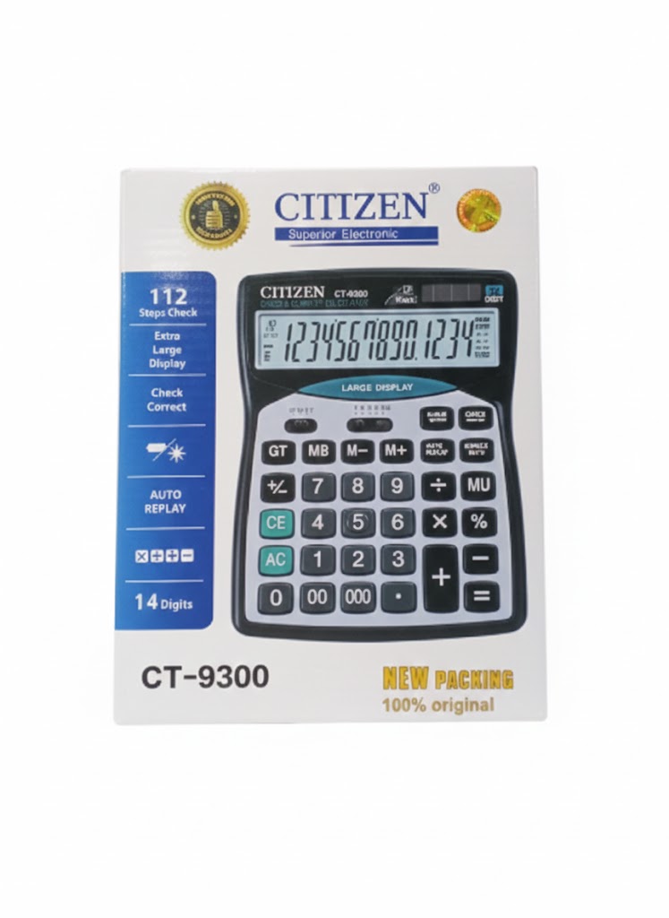 Citizen Solar Dual Power  Calculator CT-9300 ( 14 Digits )