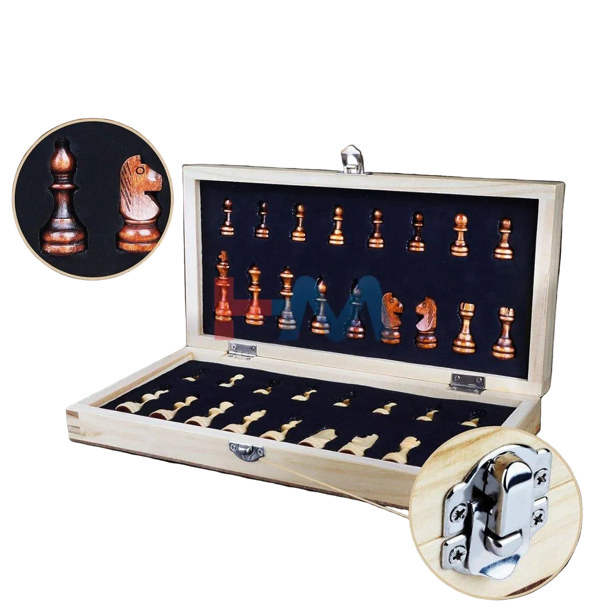 Chess Wooden Magnetic Wtih Folding