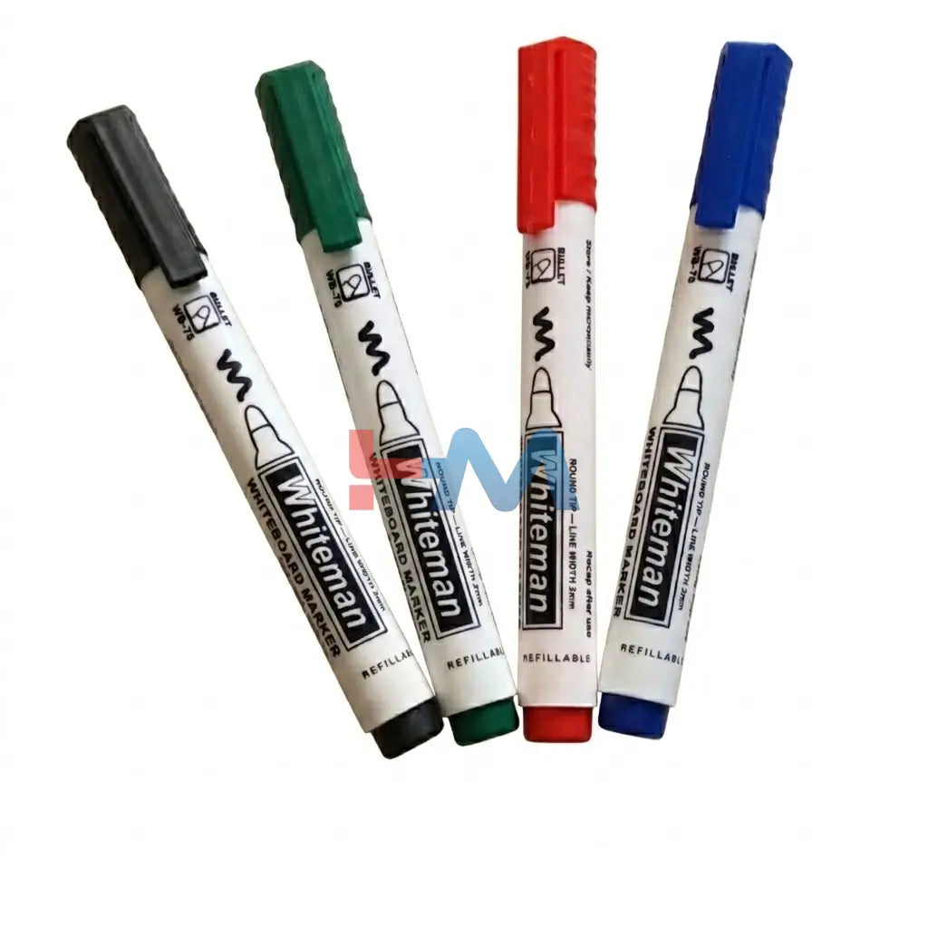 Whiteman Board Marker Set Pack Of 4pc