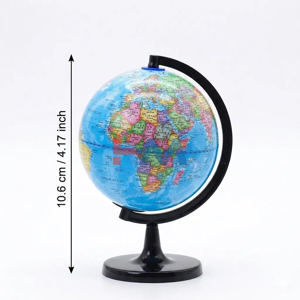 Premium Desk World Map Rotating Globe 10.6cm
