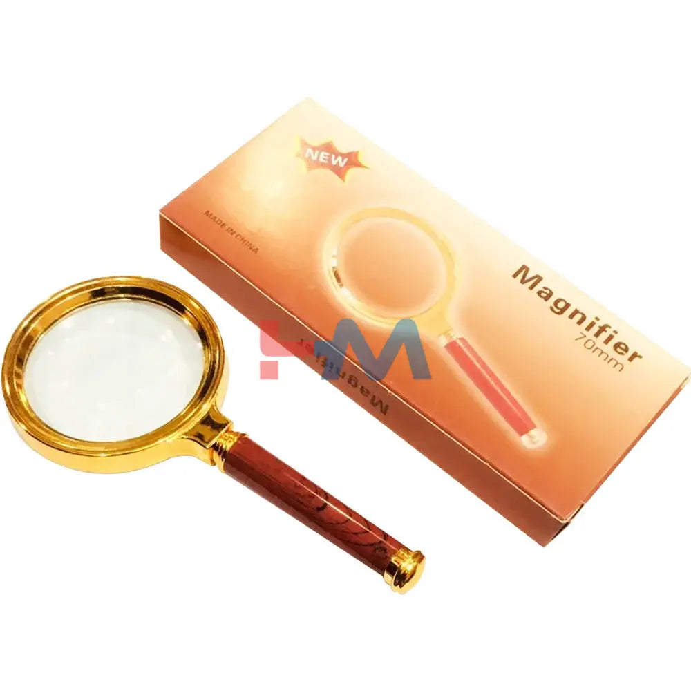 70mm Metal Magnifying Glass Handheld Reading Lens