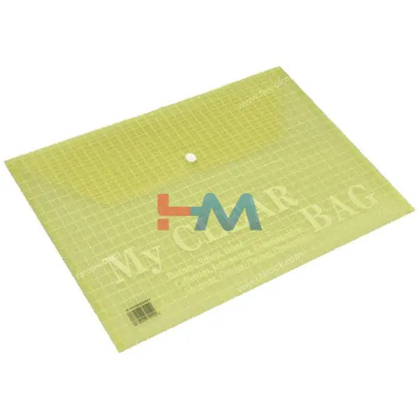 My Clear Bag Transparent Button Folder Legal Size (W209FC)