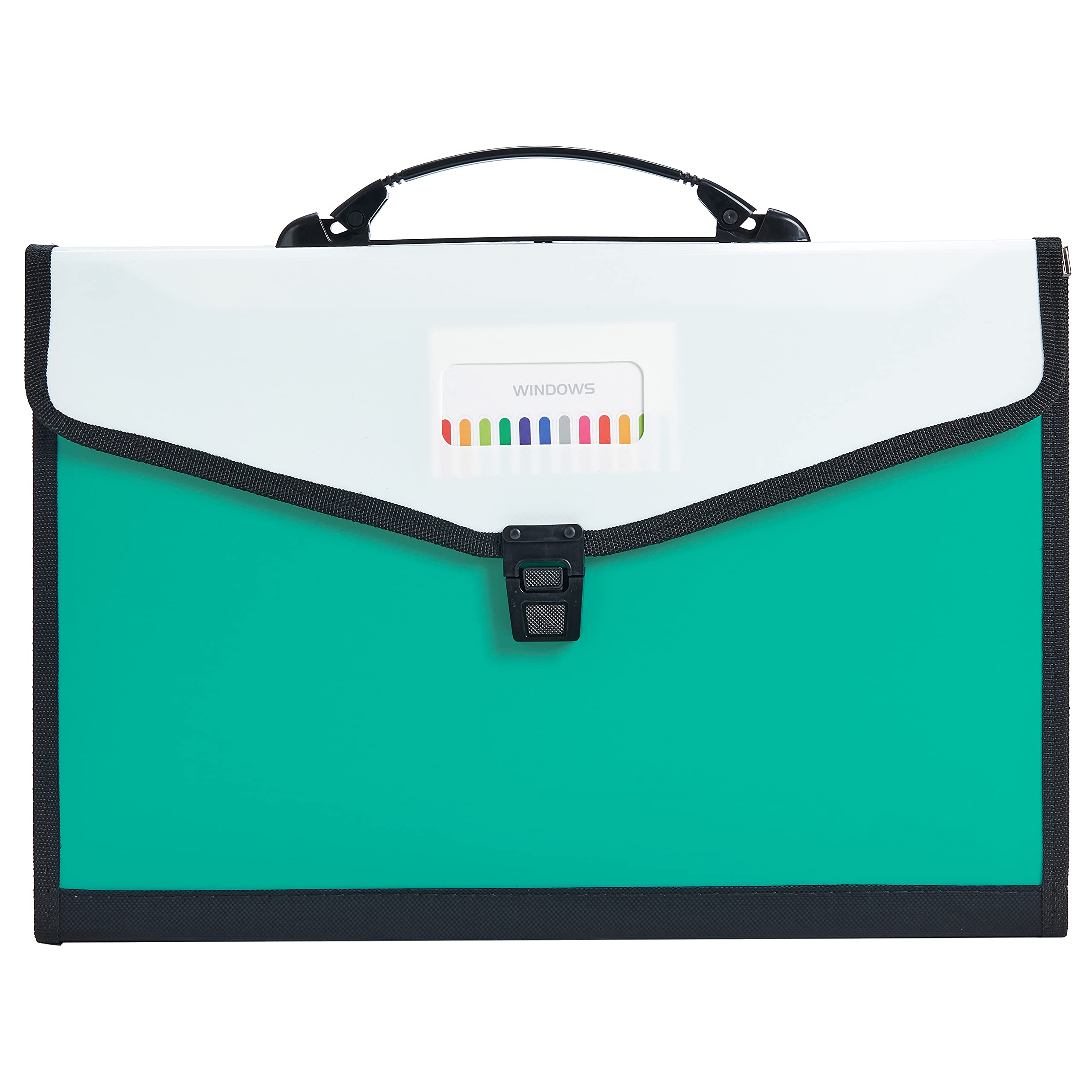 Plastic Expanding Bag File Folder 13 Section Pockets with Handle