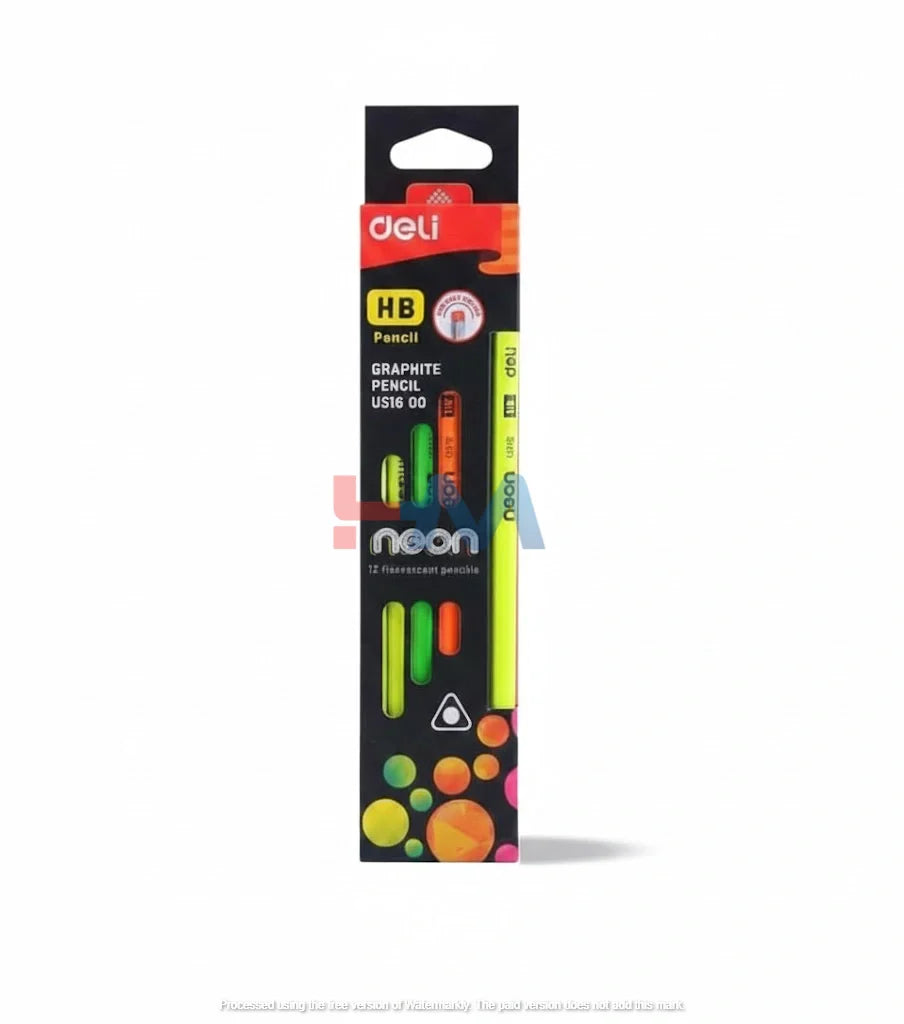 Deli Neon Pencil -12Pcs