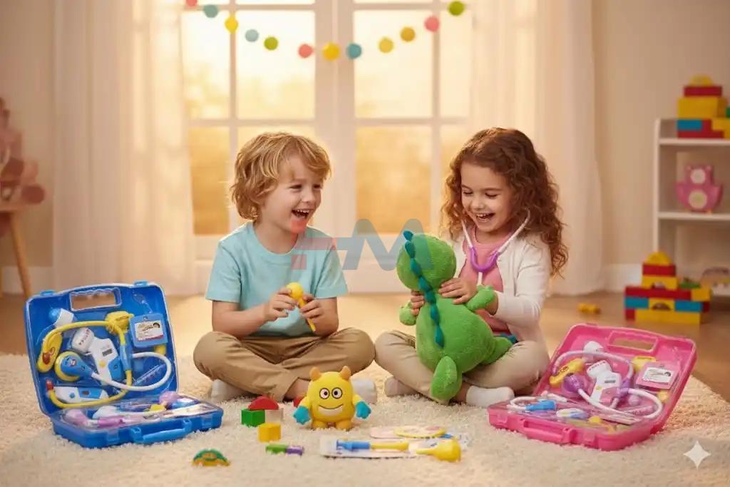 Premium Doctor Set for Kids-Complete Medical Play Kit with Blue & Pink Cases
