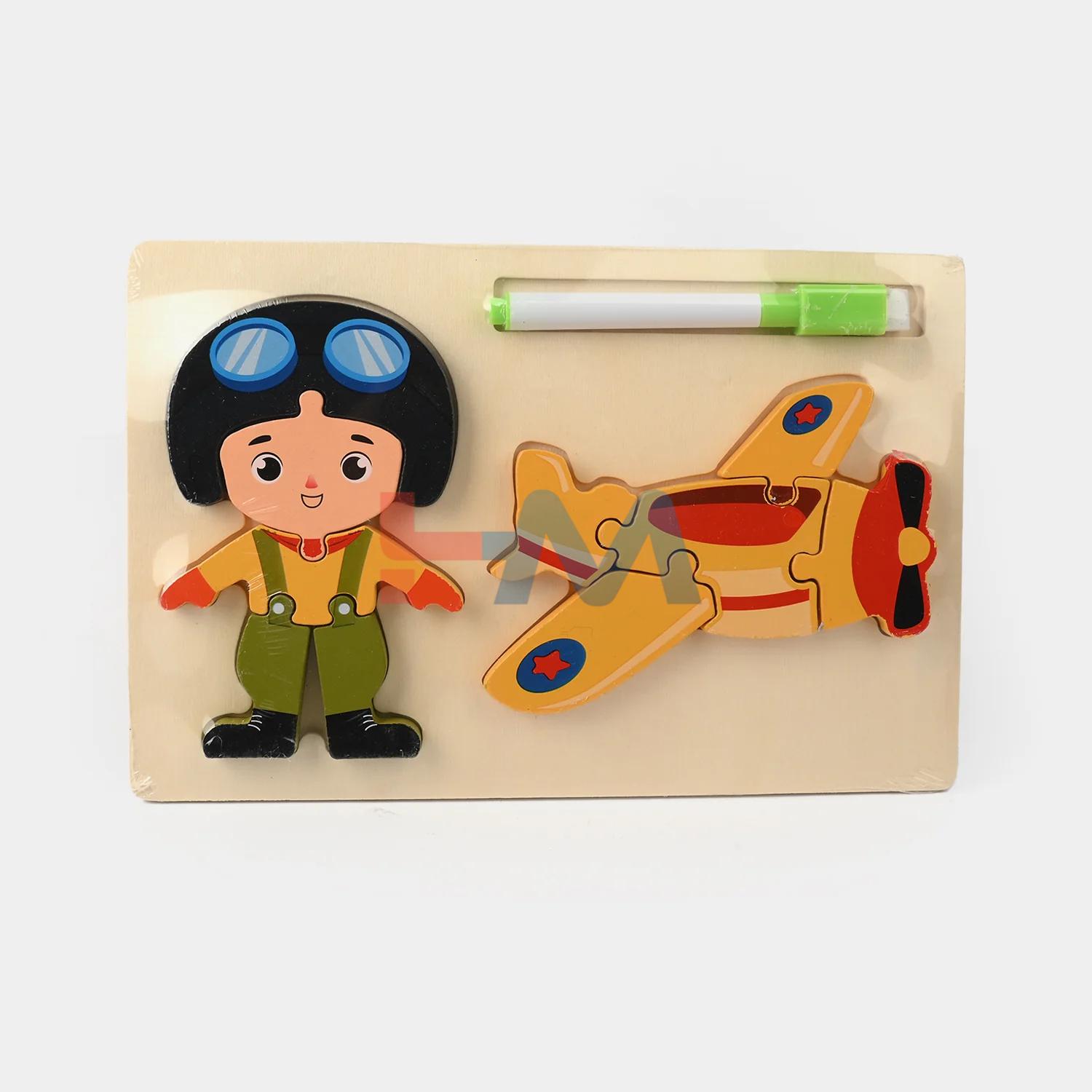 Educational Children 2 in 1 Puzzels with Whiteboard