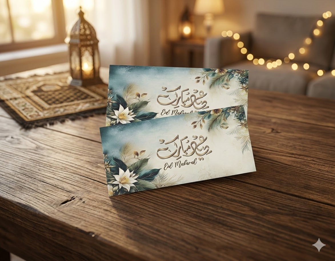 Eid Mubarak Card Envelope Pack Of 10
