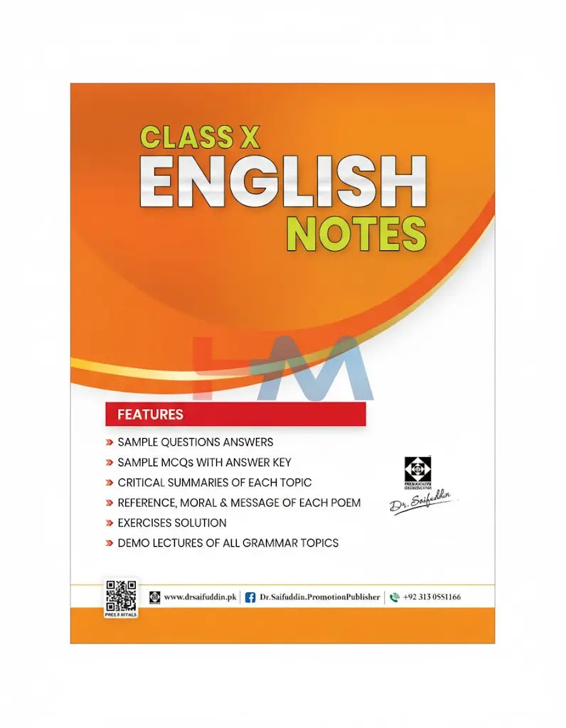 English Notes For Class X (Dr Saifuddin)