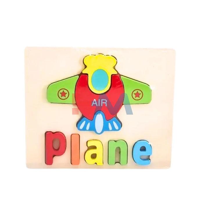 Educational Plane Wooden Puzzel For Kid