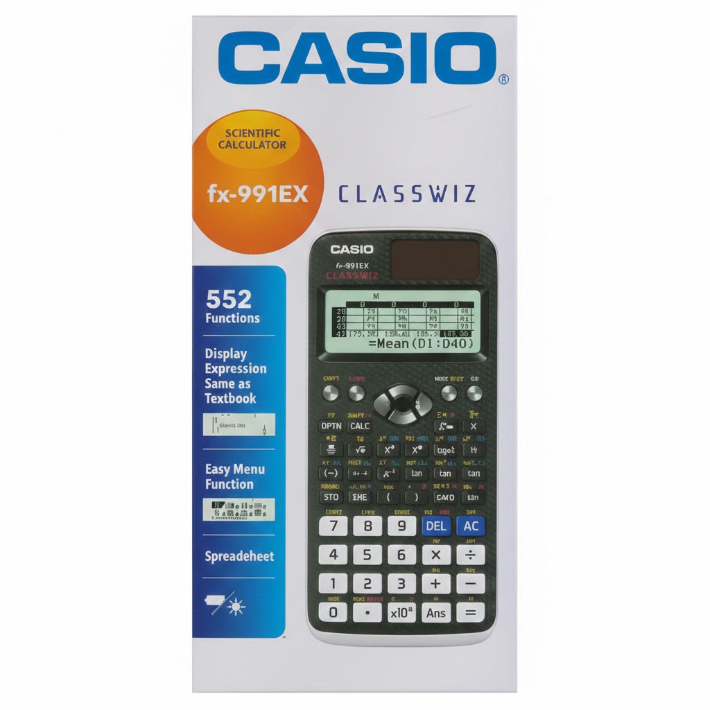 Casio FX-991EX Scientific Calculator (552 Functions)