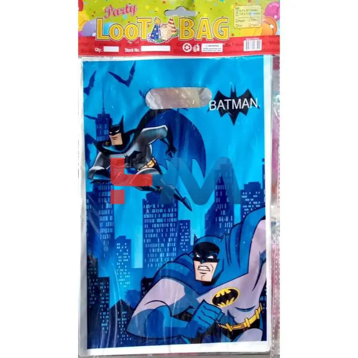 Cartoon Theme Plastic Goddies Bags -10 Pcs