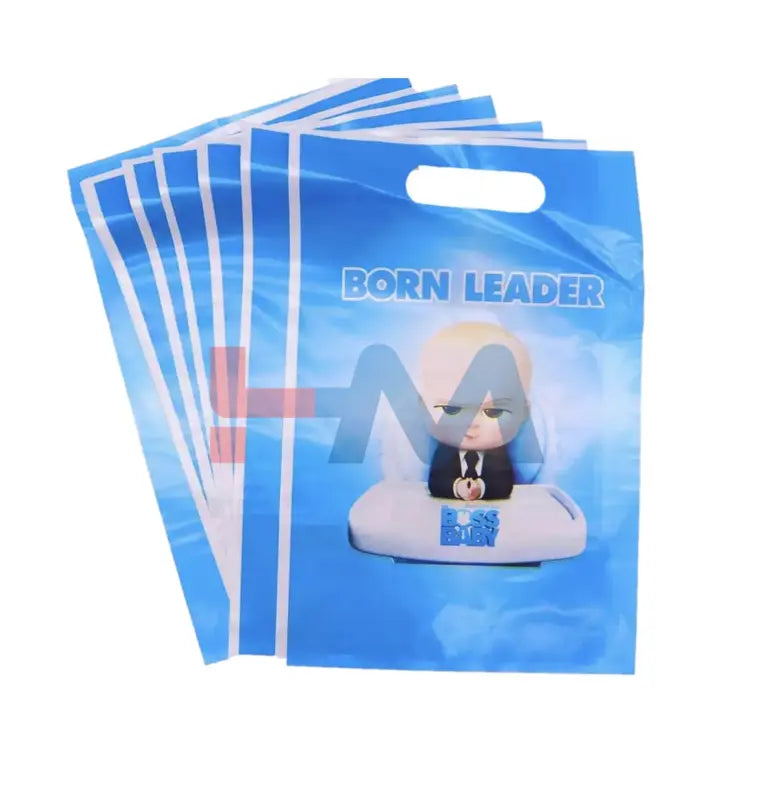 Cartoon Theme Plastic Goddies Bags -10 Pcs