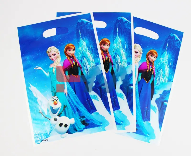 Cartoon Theme Plastic Goddies Bags -10 Pcs
