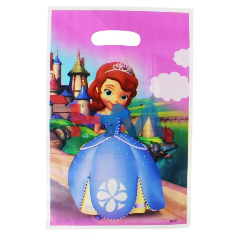 Cartoon Theme Plastic Goddies Bags -10 Pcs
