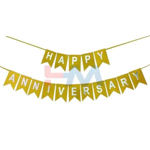 Happy Anniversary Card Bunting Banner