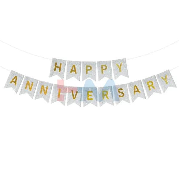 Happy Anniversary Card Bunting Banner