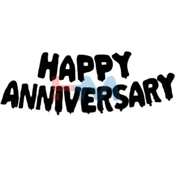 Happy Anniversary Foil Balloons in Multiple Colors