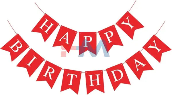 Happy Birthday Card Bunting Banner