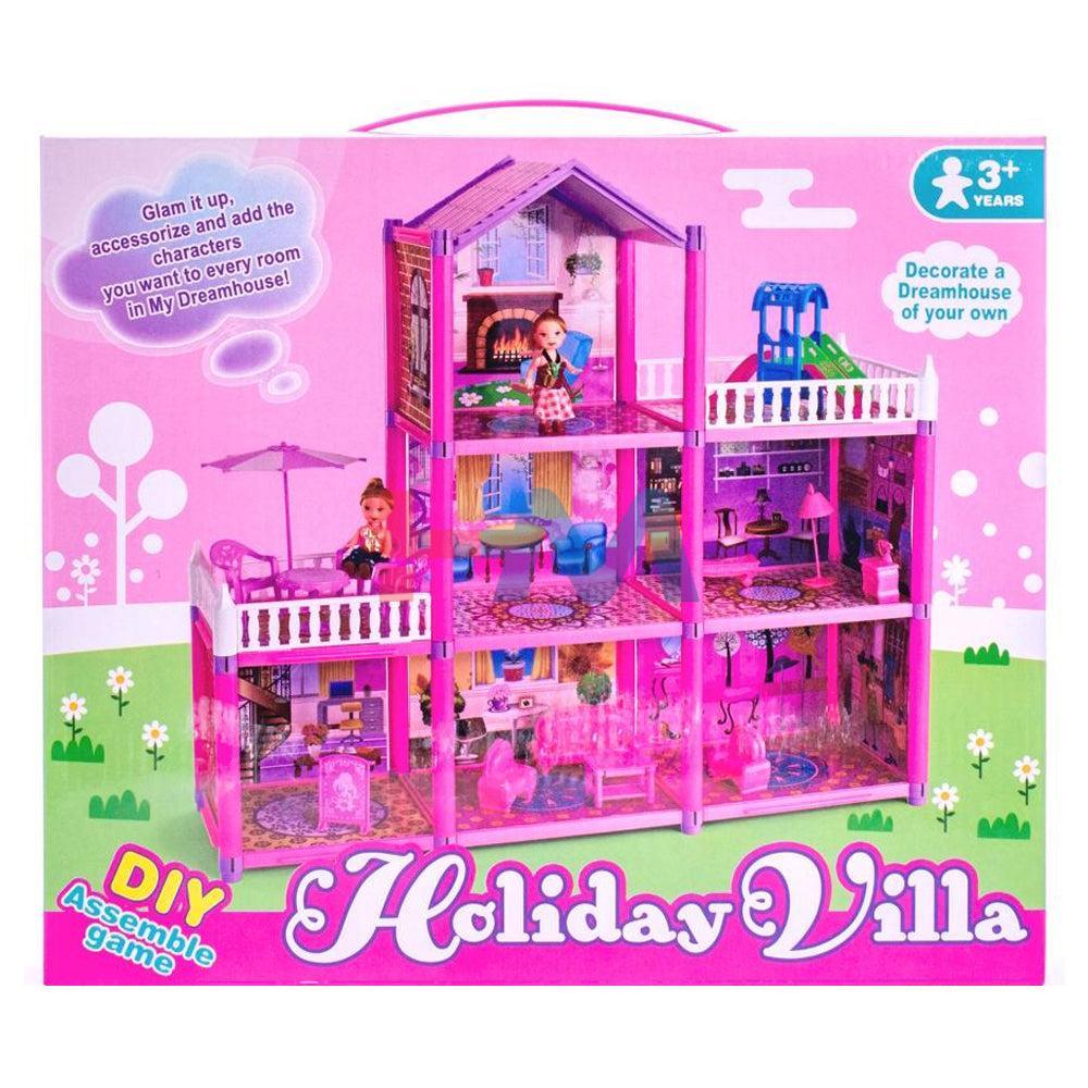 Holiday Villa Pink Doll House 129-PC