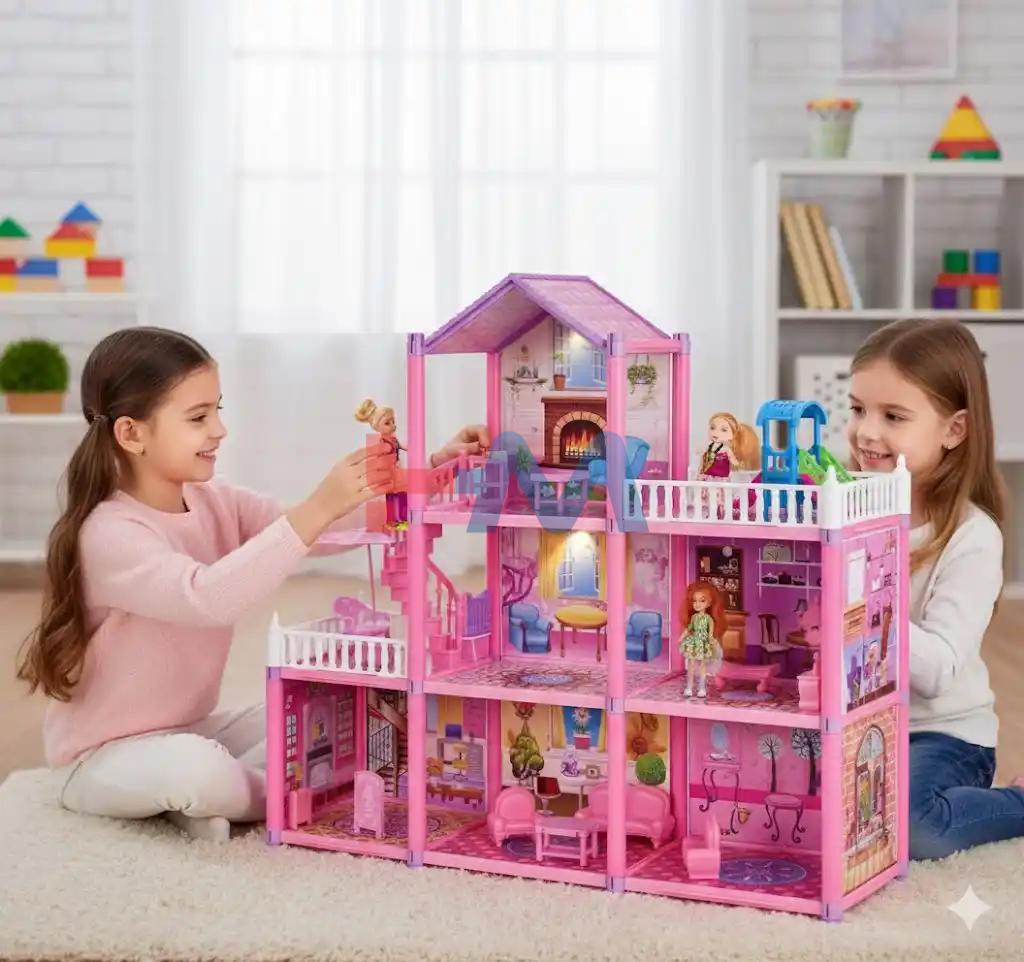 Holiday Villa Pink Doll House 129-PC