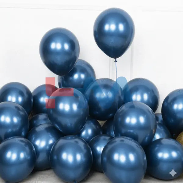 Chrome,Metallic,Shiny Latex Balloons -10" Inch