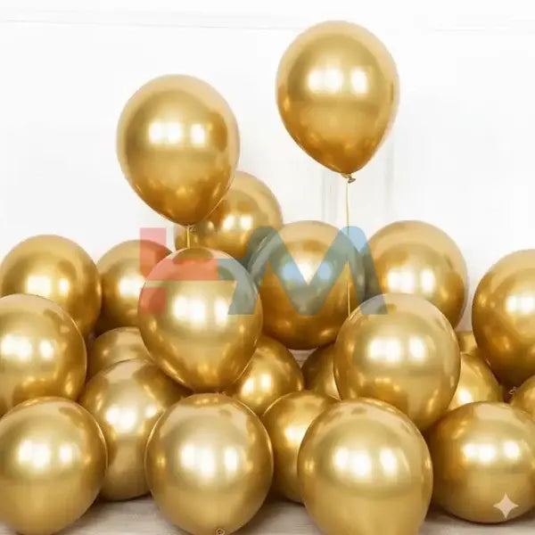 Chrome,Metallic,Shiny Latex Balloons -10" Inch