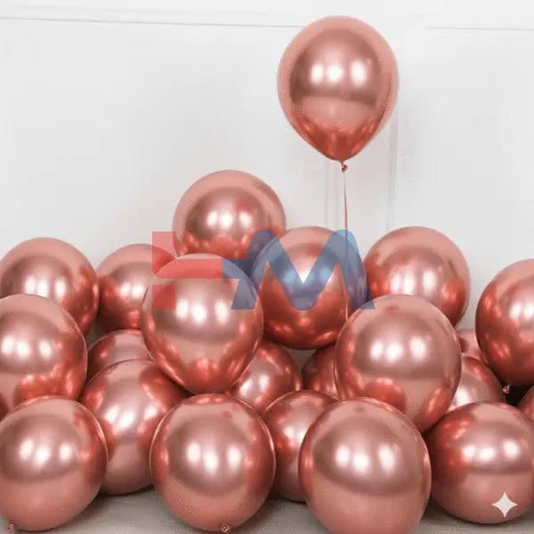 Chrome,Metallic,Shiny Latex Balloons -10" Inch