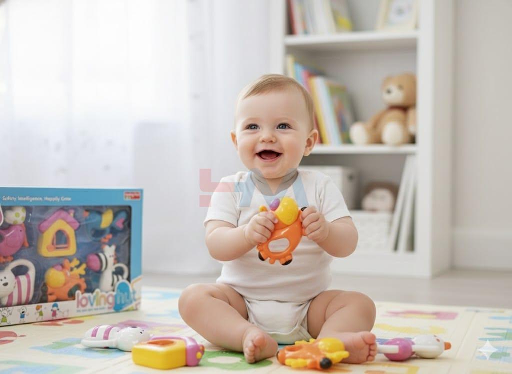 Loving Hut Baby's First Rattle Set